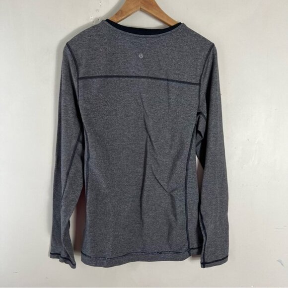 Lululemon Metal Vent Tech Long Sleeve Shirt Mens Grey Performance Active Small - Picture 2 of 11